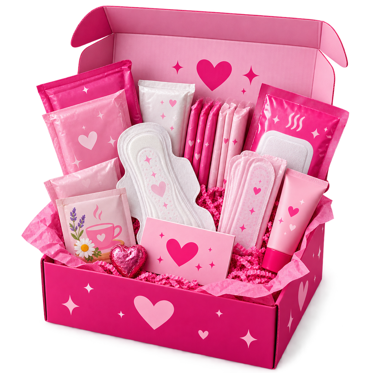 Open HerBox pad period care box